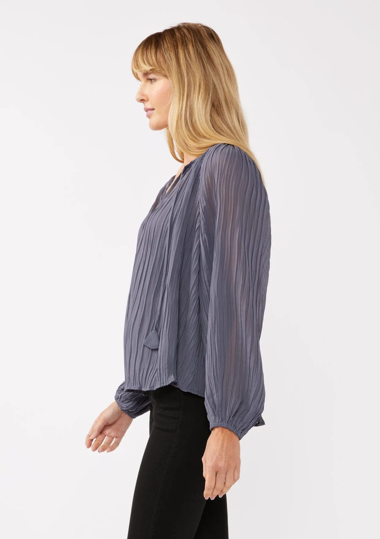 Never Late Pleated Blouse sold by lovestitch product image thumbnail 2