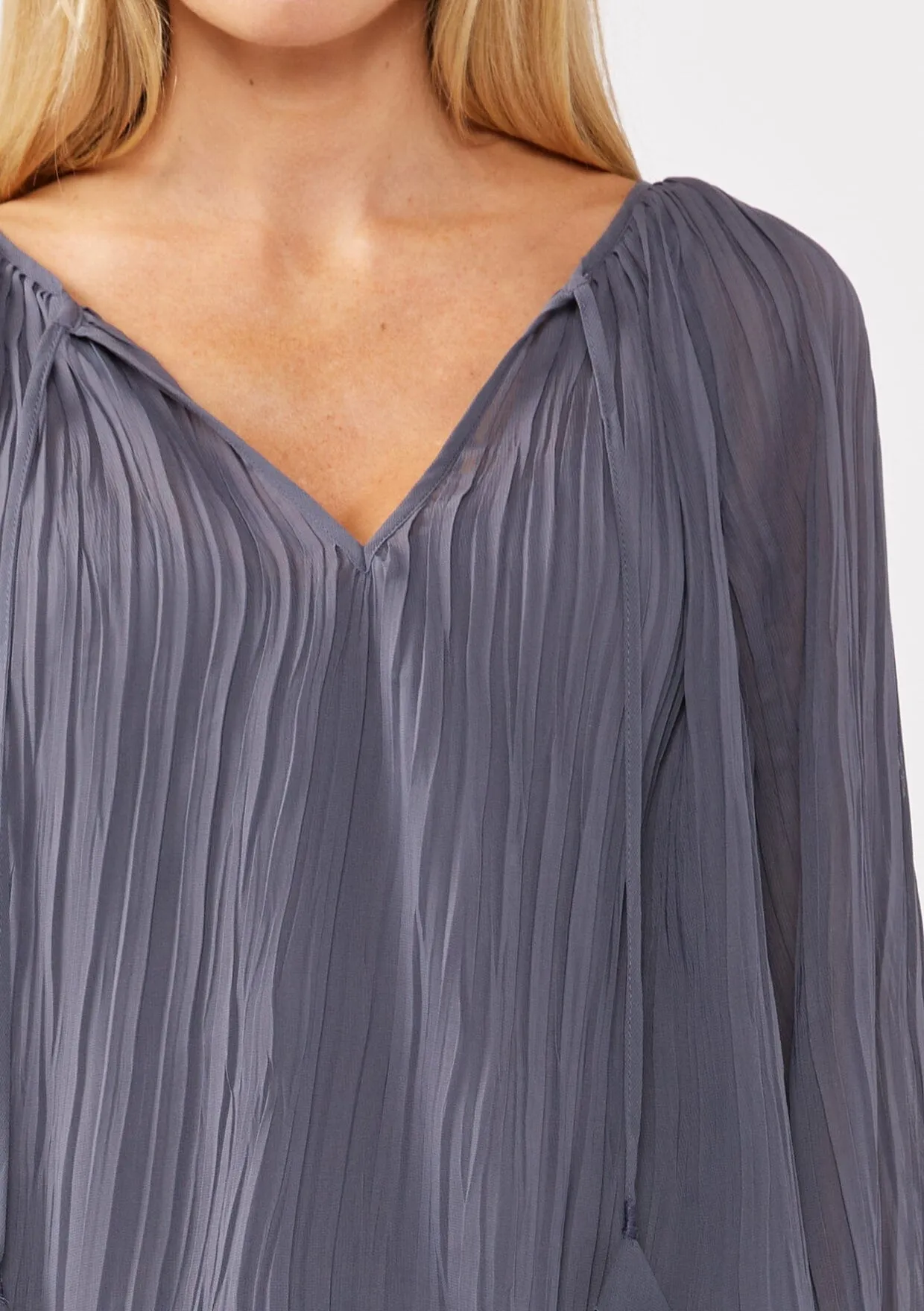 Never Late Pleated Blouse sold by lovestitch product image thumbnail 4