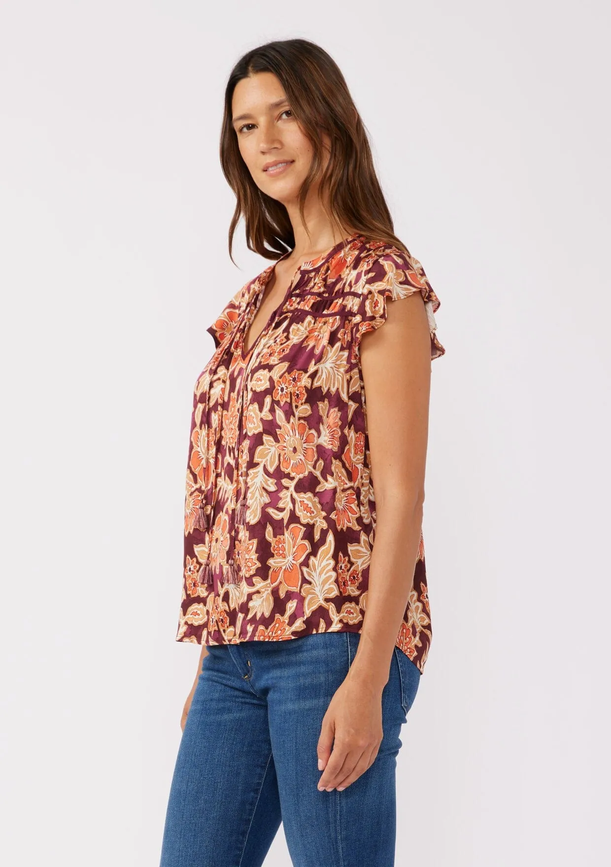 Amber Fields Flutter Sleeve Top sold by lovestitch product image thumbnail 2
