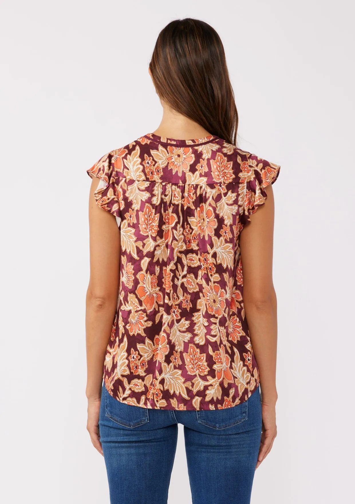 Amber Fields Flutter Sleeve Top sold by lovestitch product image thumbnail 3