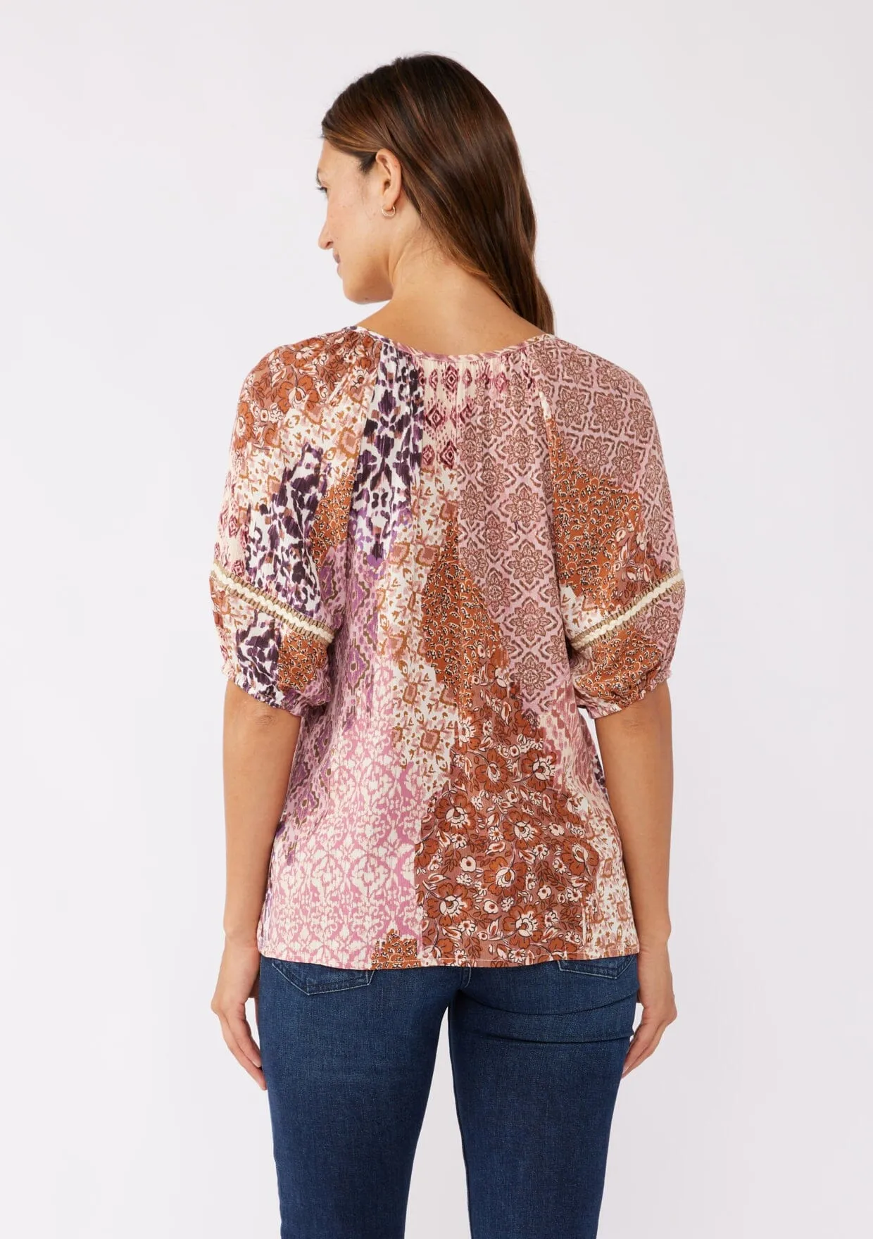 Dreamscape Puff Sleeve Blouse sold by lovestitch product image thumbnail 3