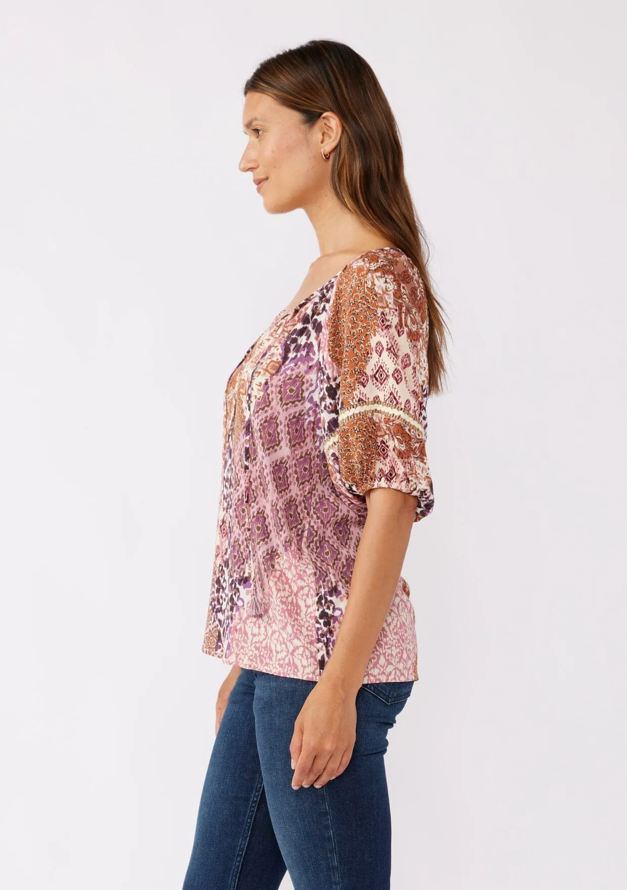 Dreamscape Puff Sleeve Blouse sold by lovestitch product image thumbnail 5