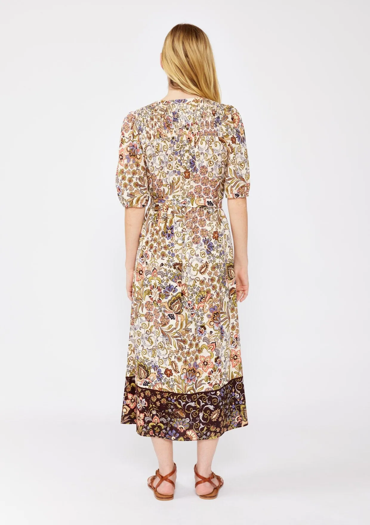 Earthy Bloom Midi Dress sold by lovestitch product image thumbnail 4
