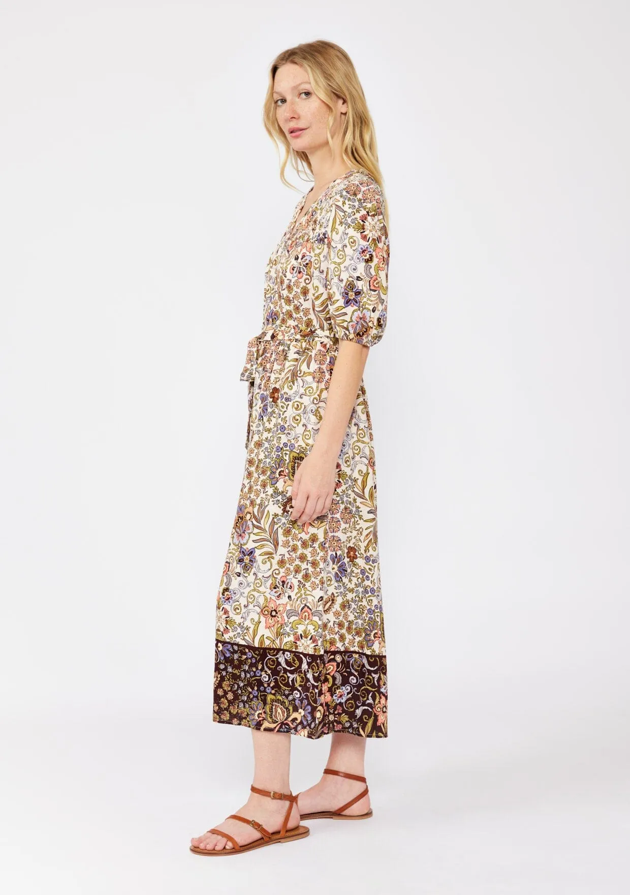 Earthy Bloom Midi Dress sold by lovestitch product image thumbnail 2