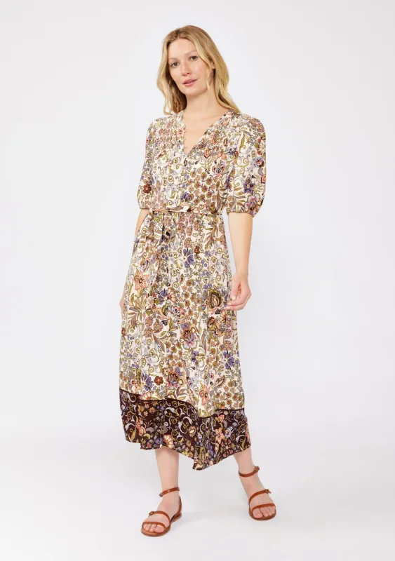 Earthy Bloom Midi Dress sold by lovestitch