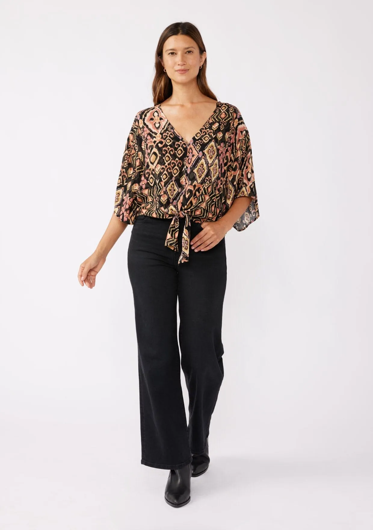 Shadow Canyon Tie Front Top sold by lovestitch product image thumbnail 4