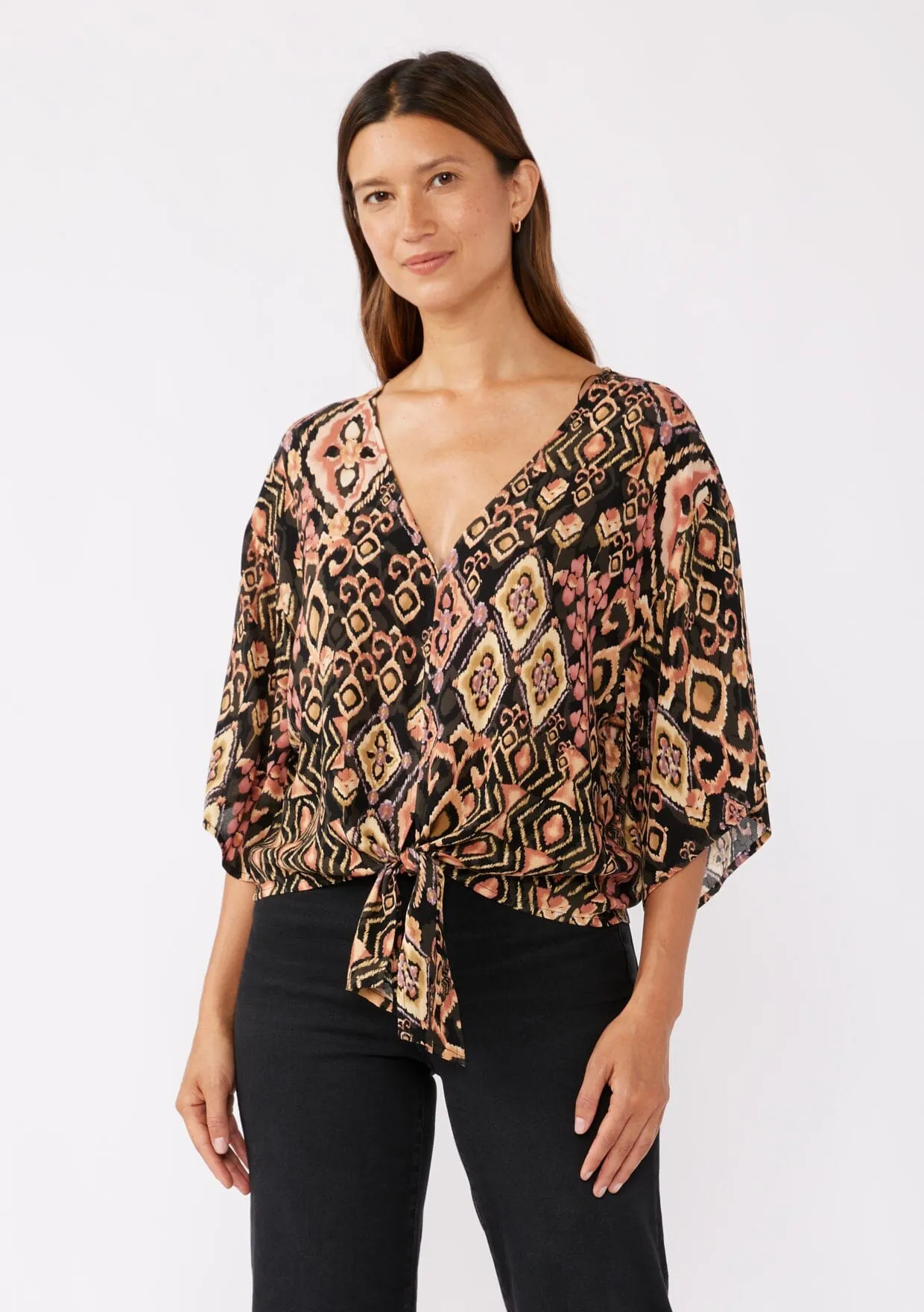 Shadow Canyon Tie Front Top sold by lovestitch product image thumbnail 5