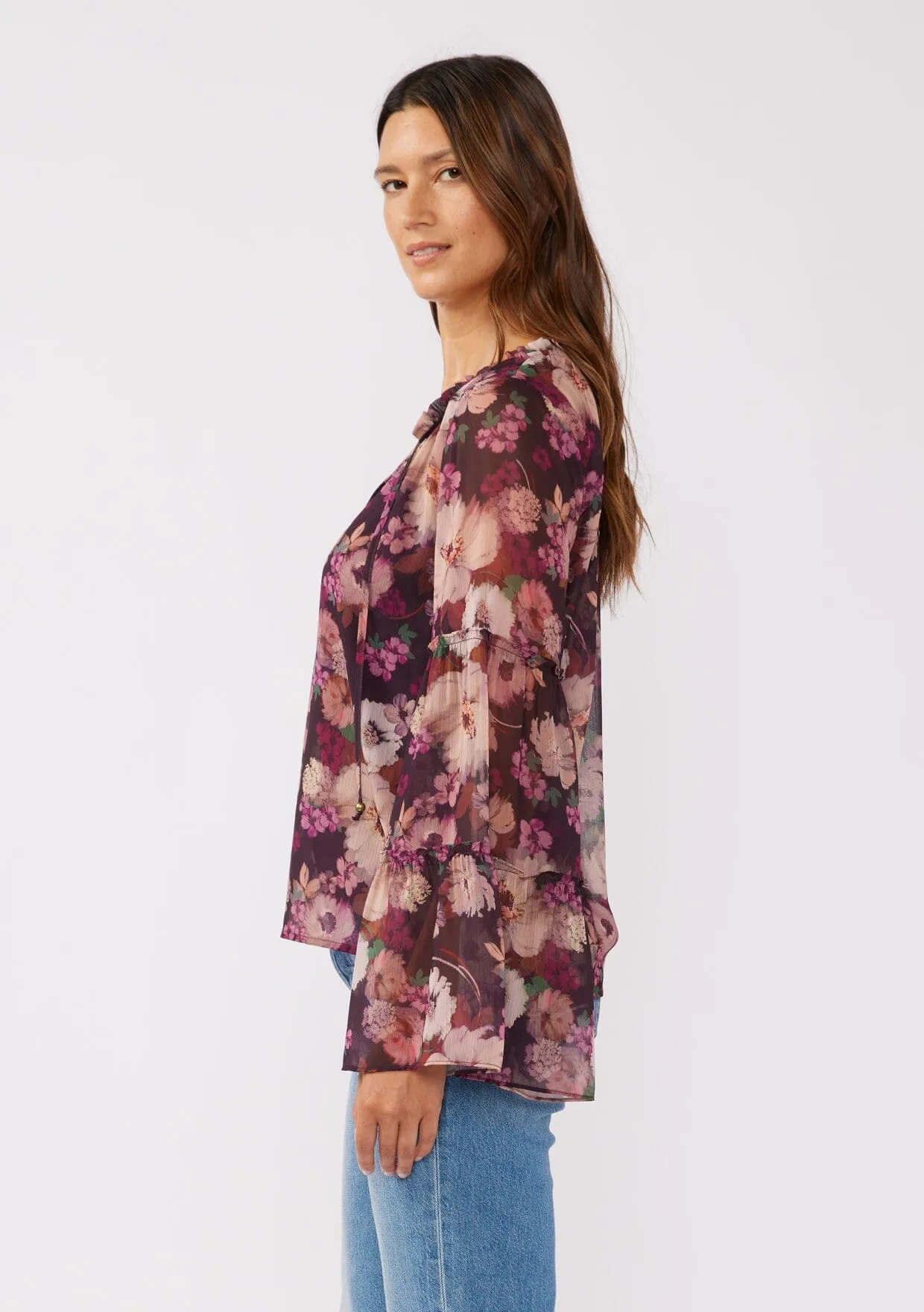 Lenni Floral Bell Sleeve Blouse sold by lovestitch product image thumbnail 4
