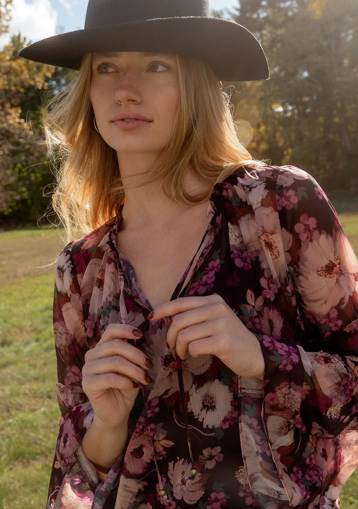 Lenni Floral Bell Sleeve Blouse sold by lovestitch product image thumbnail 2