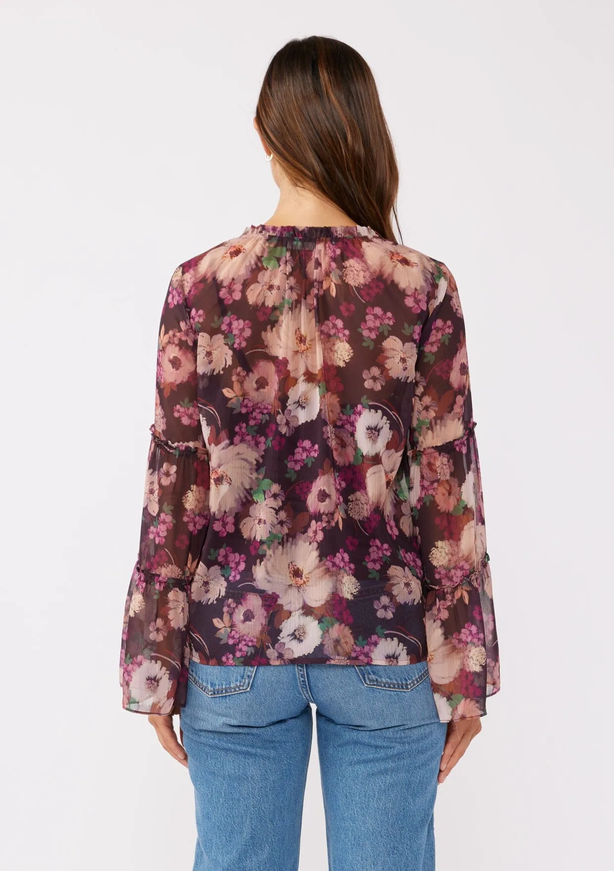 Lenni Floral Bell Sleeve Blouse sold by lovestitch product image thumbnail 5