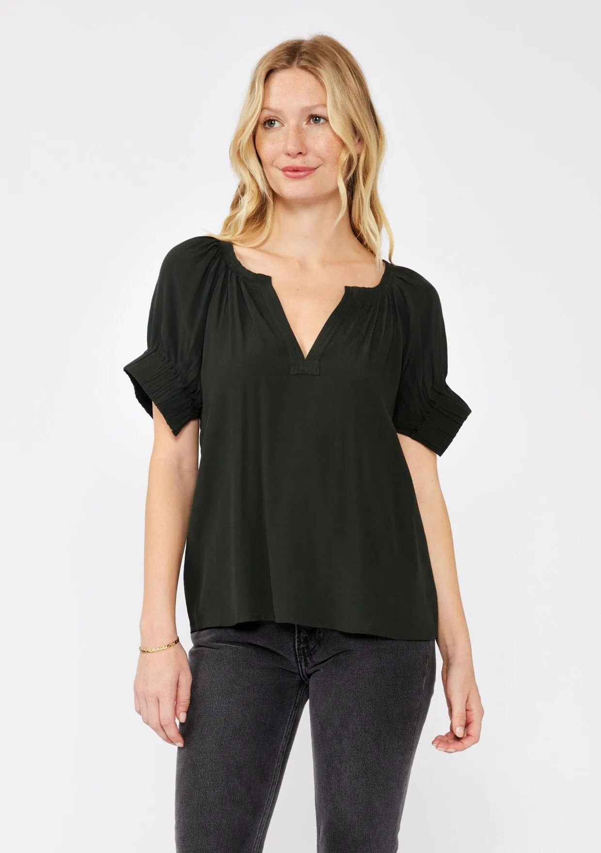 Cece Puff Sleeve Top sold by lovestitch