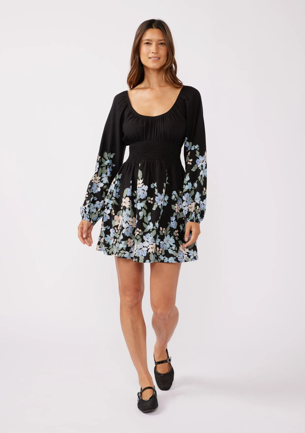 Yours Truly Floral Mini Dress sold by lovestitch