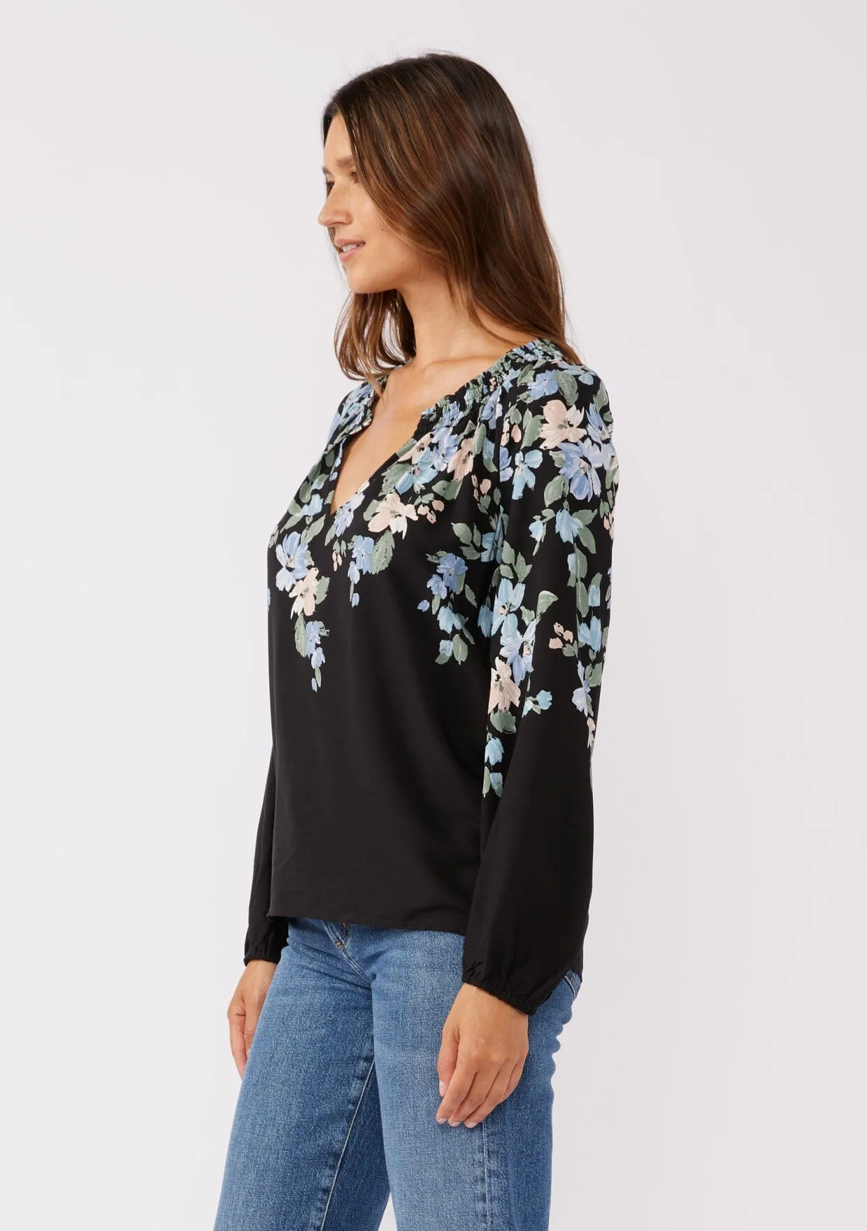 Yours Truly Floral Blouse sold by lovestitch product image thumbnail 3