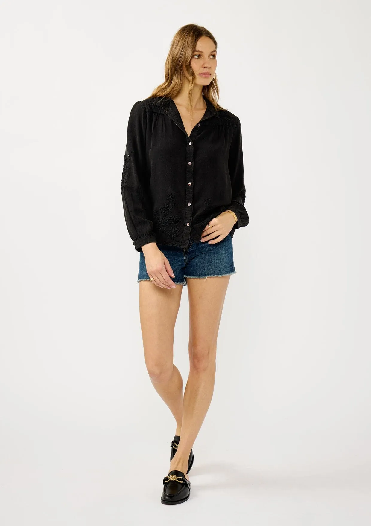 Wisteria Embroidered Shirt sold by lovestitch product image thumbnail 2