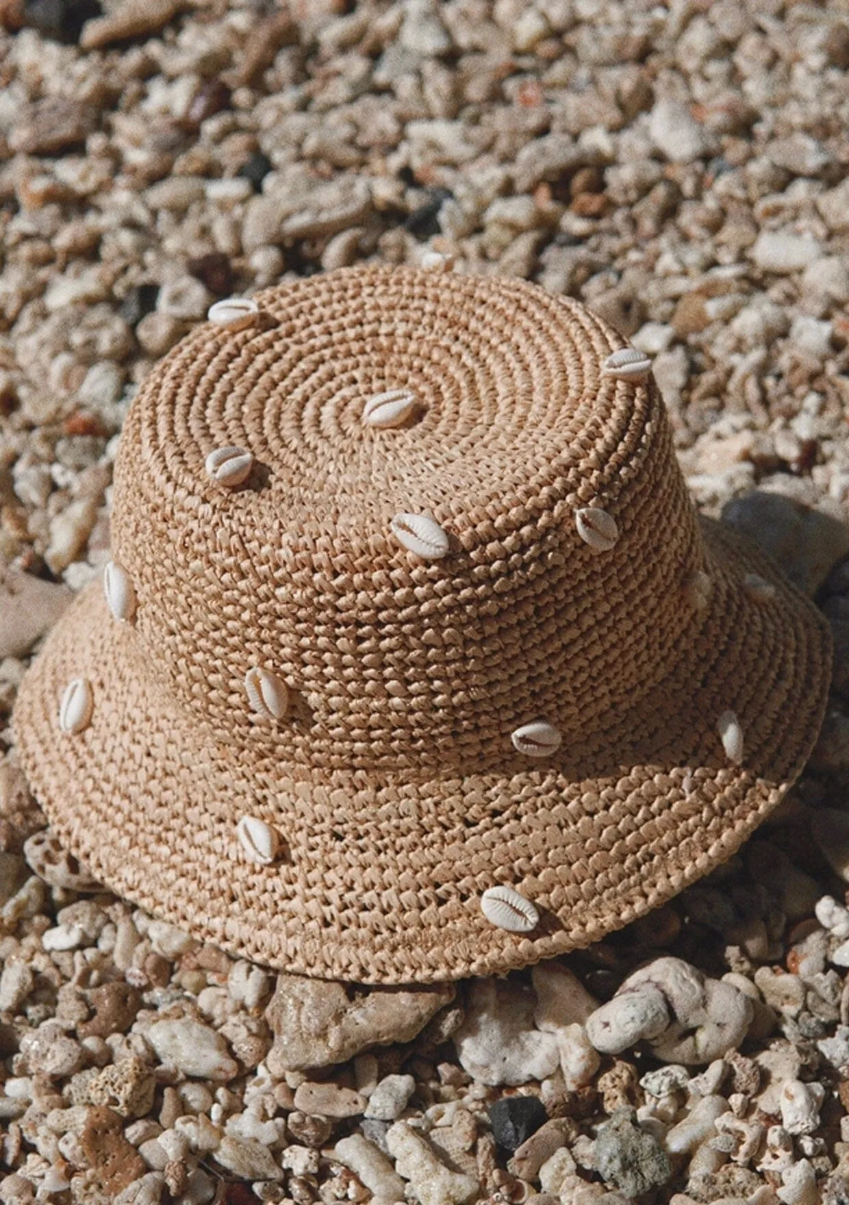 Augustine Hat Co. Cowry Shell Raffia Bucket Hat sold by lovestitch product image thumbnail 2