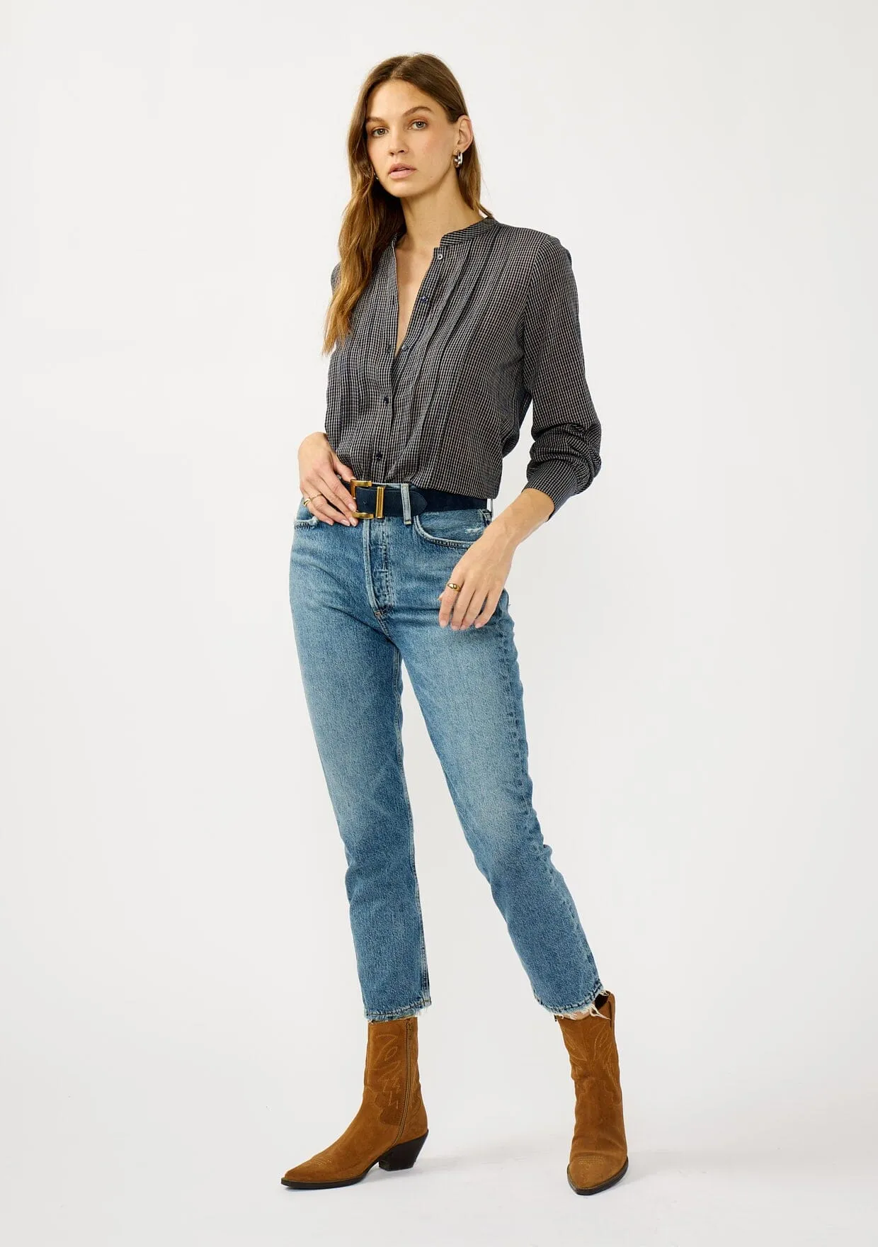 Alma Checkered Blouse sold by lovestitch product image thumbnail 2