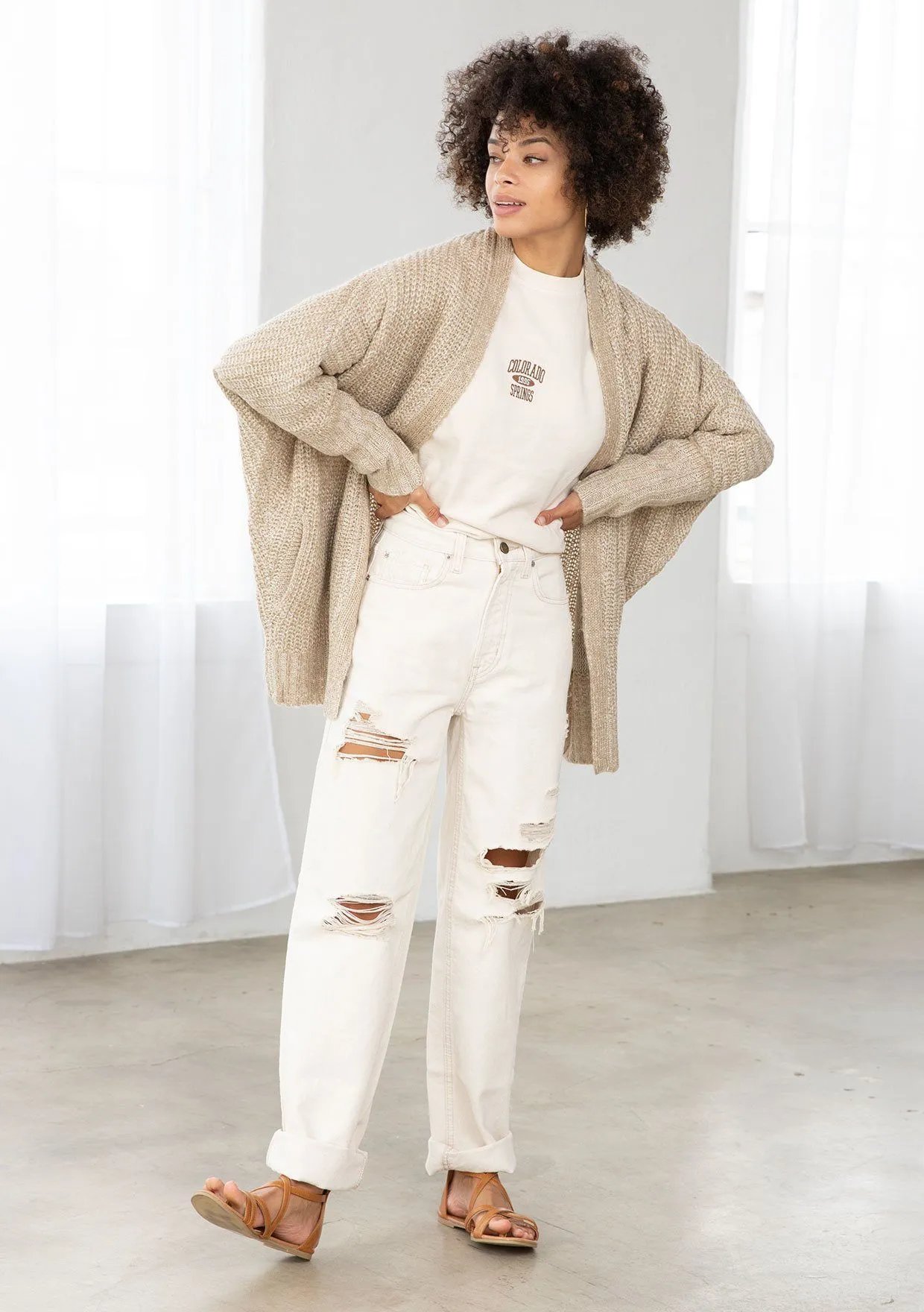 Beach Bonfire Cocoon Cardigan sold by lovestitch product image thumbnail 4