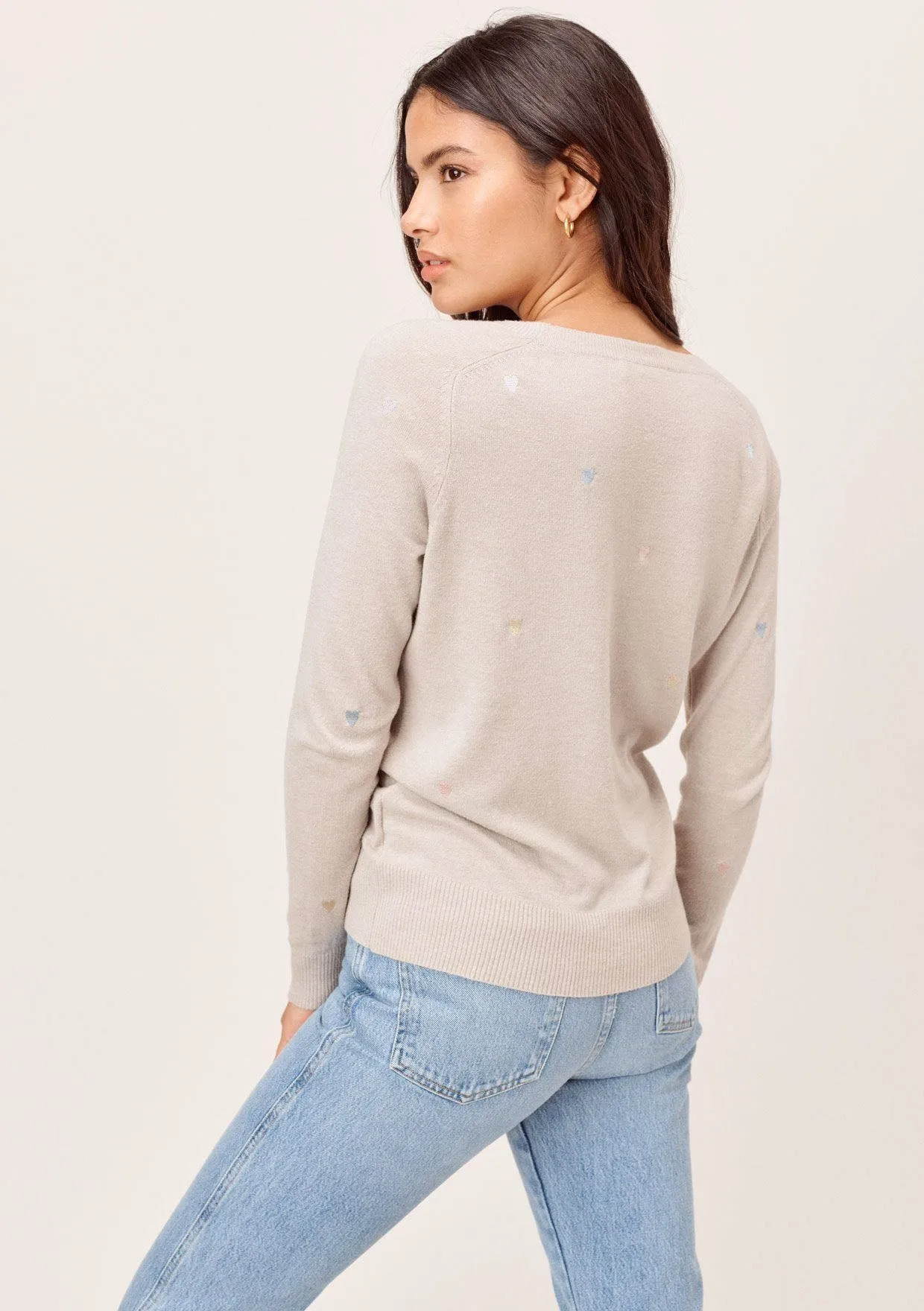 Heart Eyes Embroidered Sweater sold by lovestitch product image thumbnail 3