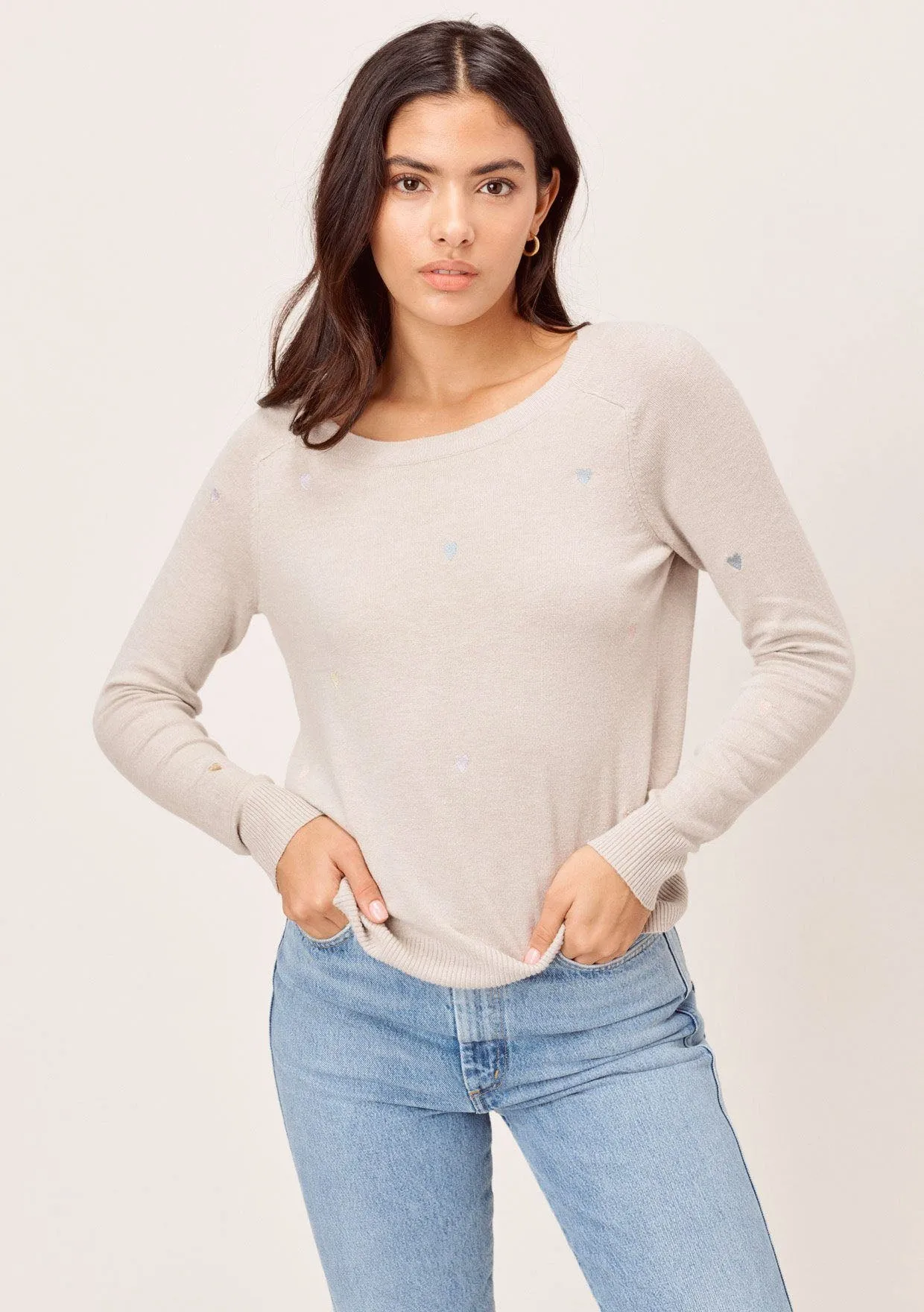 Heart Eyes Embroidered Sweater sold by lovestitch product image thumbnail 2