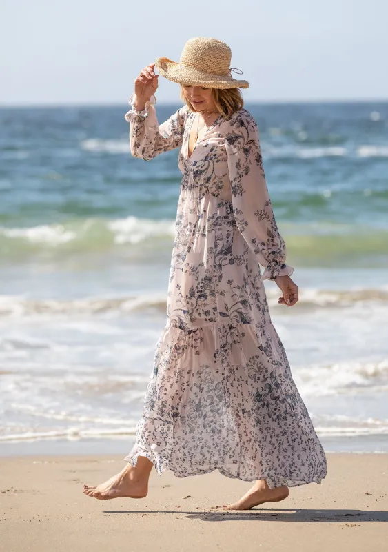 Meadow Sage Floral Maxi Dress sold by lovestitch