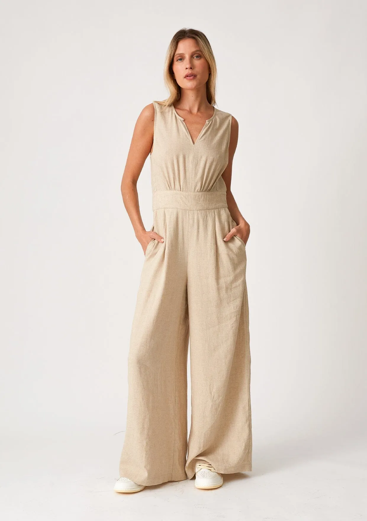 Panama Linen Jumpsuit sold by lovestitch product image thumbnail 3