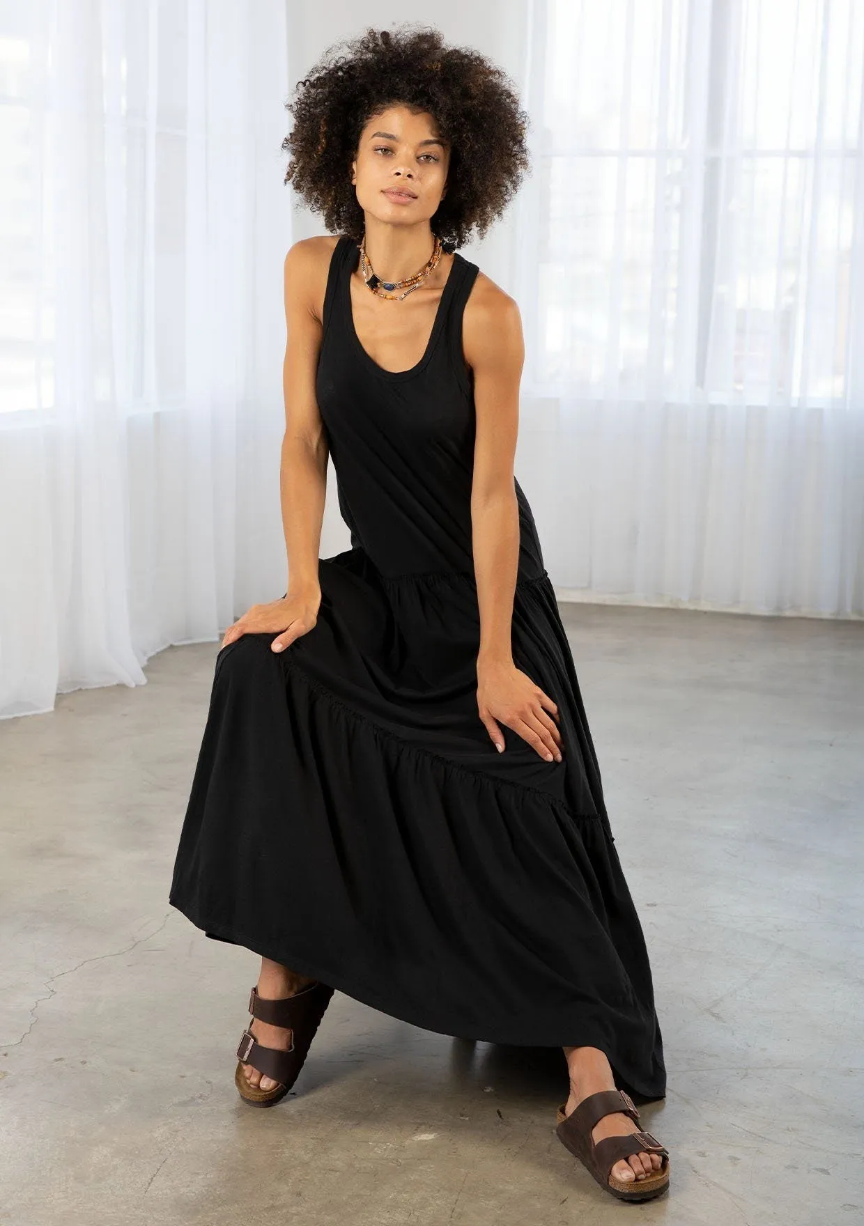 Limitless Tiered Maxi Dress sold by lovestitch product image thumbnail 5