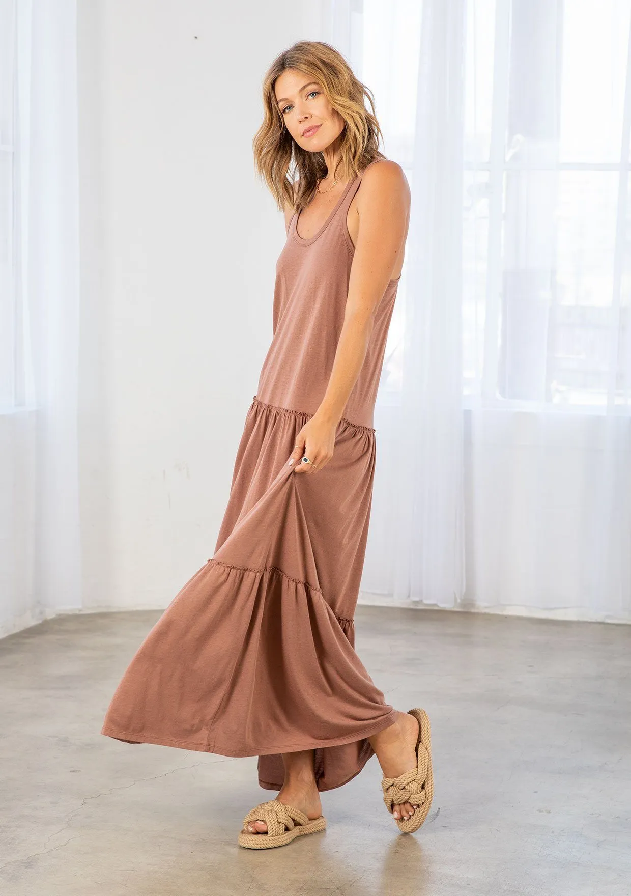Limitless Tiered Maxi Dress sold by lovestitch product image thumbnail 3