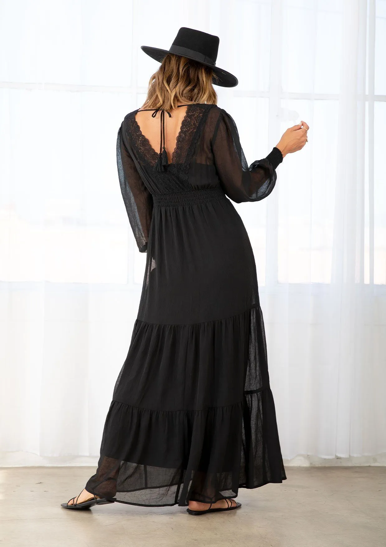 Casablanca Lace Maxi Dress sold by lovestitch product image thumbnail 2