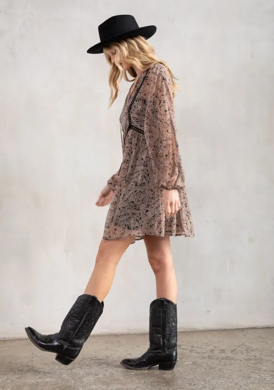 Libby Paisley Mini Dress sold by lovestitch