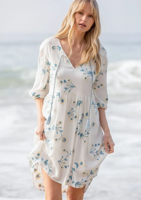 Nantucket Embroidered Mini Dress sold by lovestitch