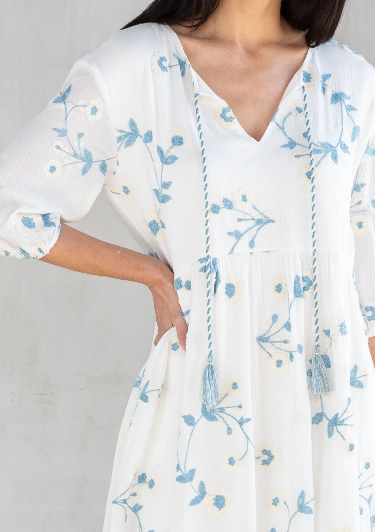 Nantucket Embroidered Mini Dress sold by lovestitch product image thumbnail 4