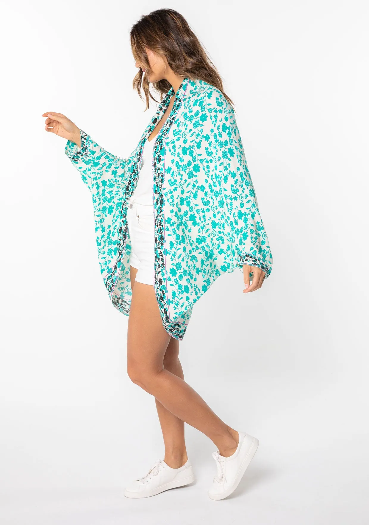 Waterlily Cocoon Kimono sold by lovestitch