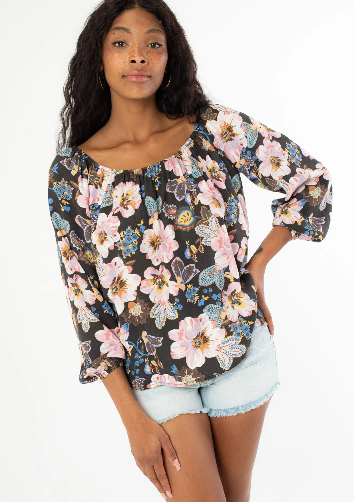 Jolene Floral Top sold by lovestitch