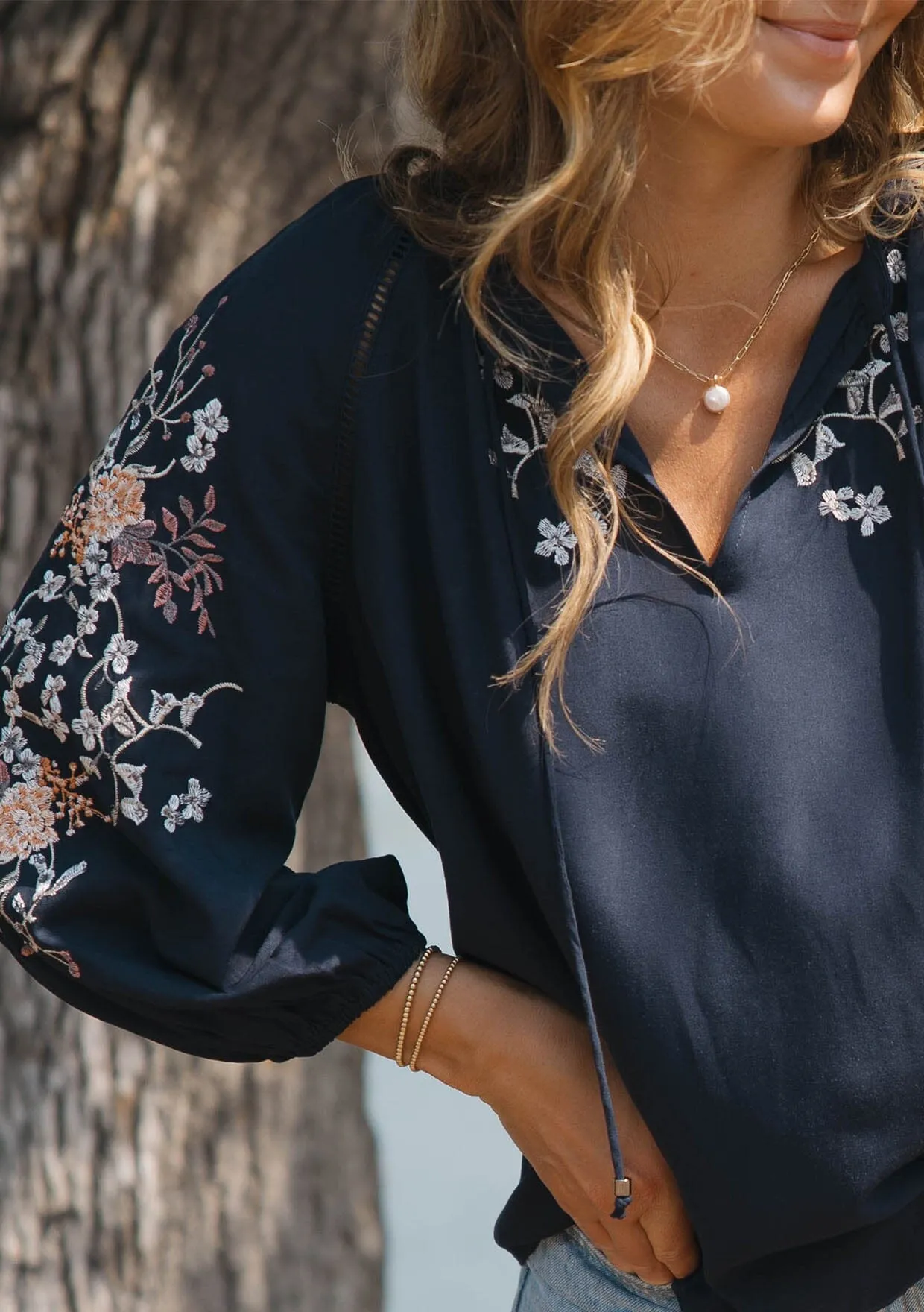 Selia Embroidered Blouse sold by lovestitch product image thumbnail 4