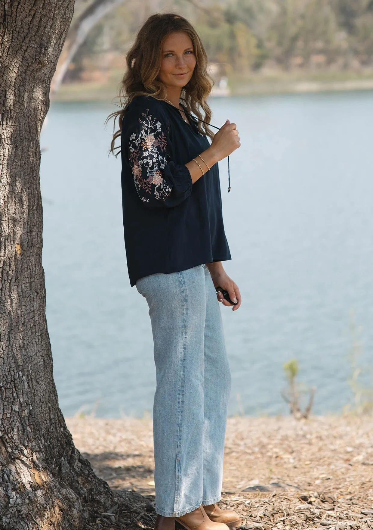 Selia Embroidered Blouse sold by lovestitch product image thumbnail 2