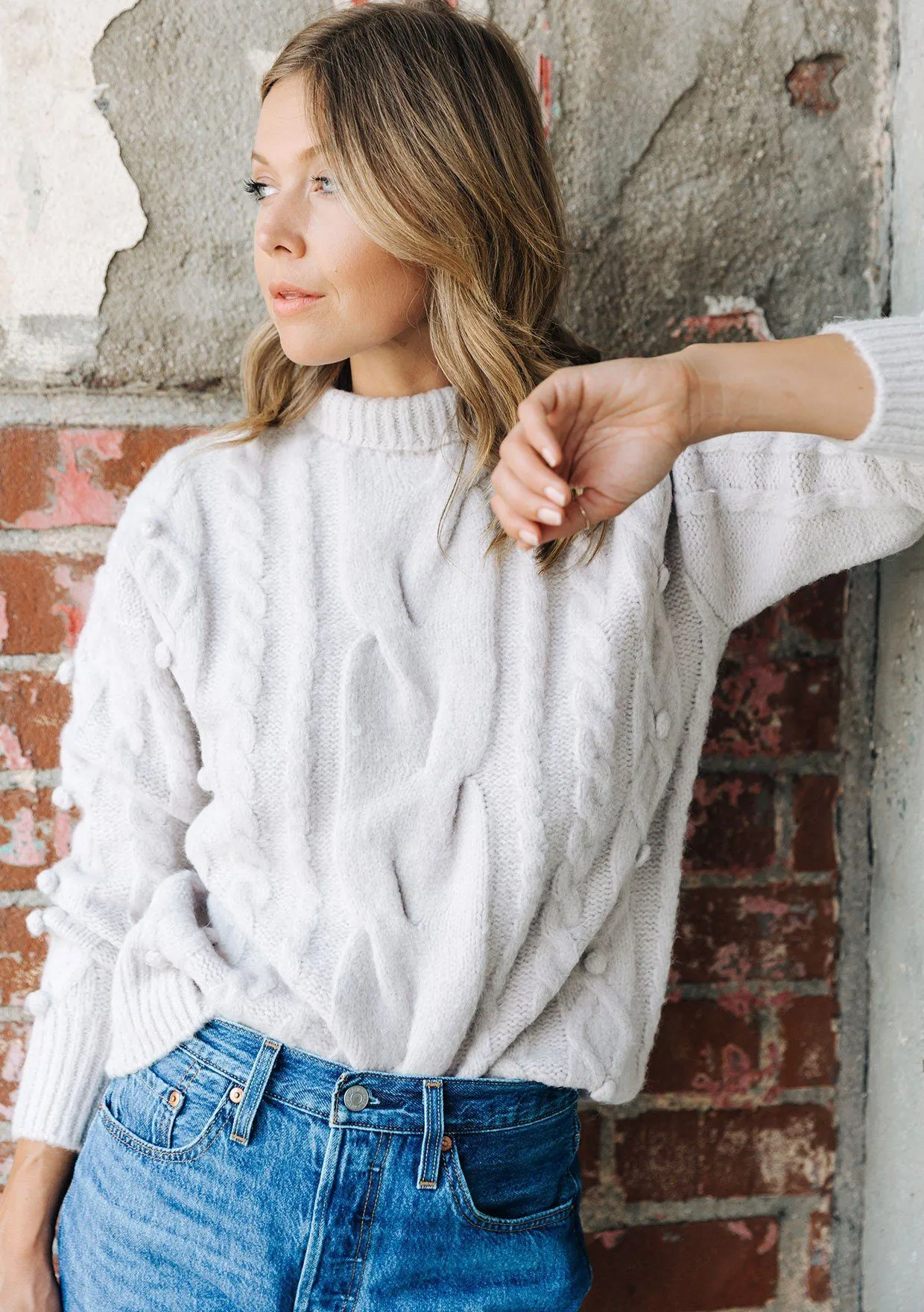 Snowbunny Cable Knit Sweater sold by lovestitch