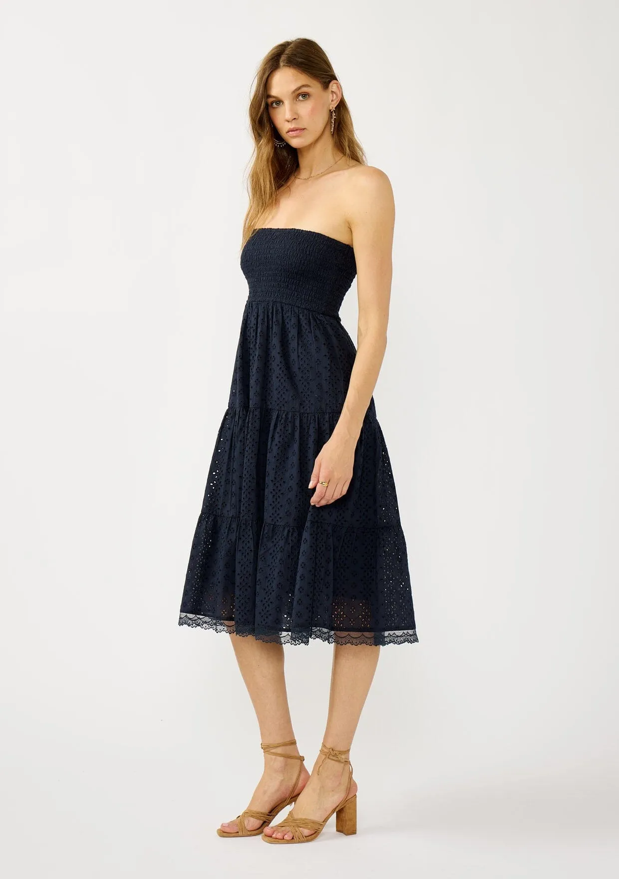 Mabel Eyelet Midi Dress sold by lovestitch product image thumbnail 2