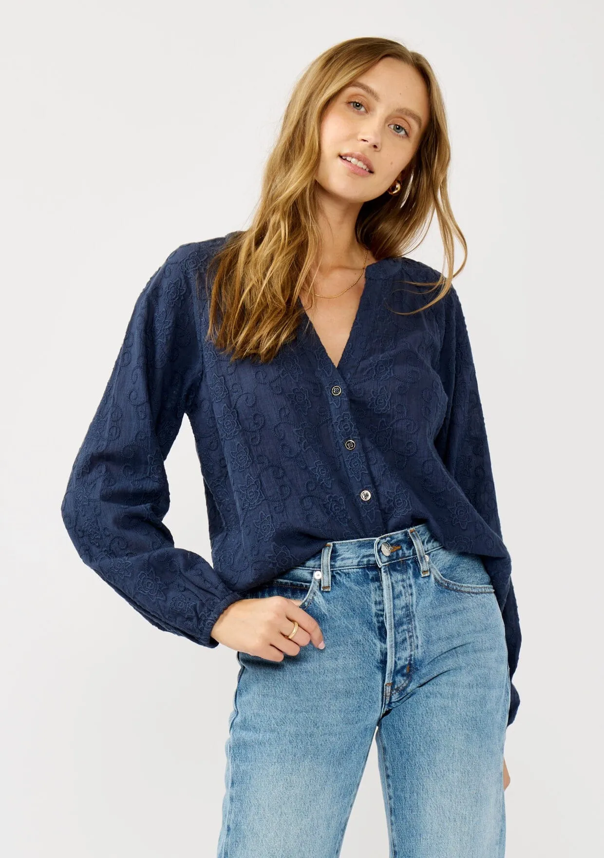 Reba Embroidered Blouse sold by lovestitch