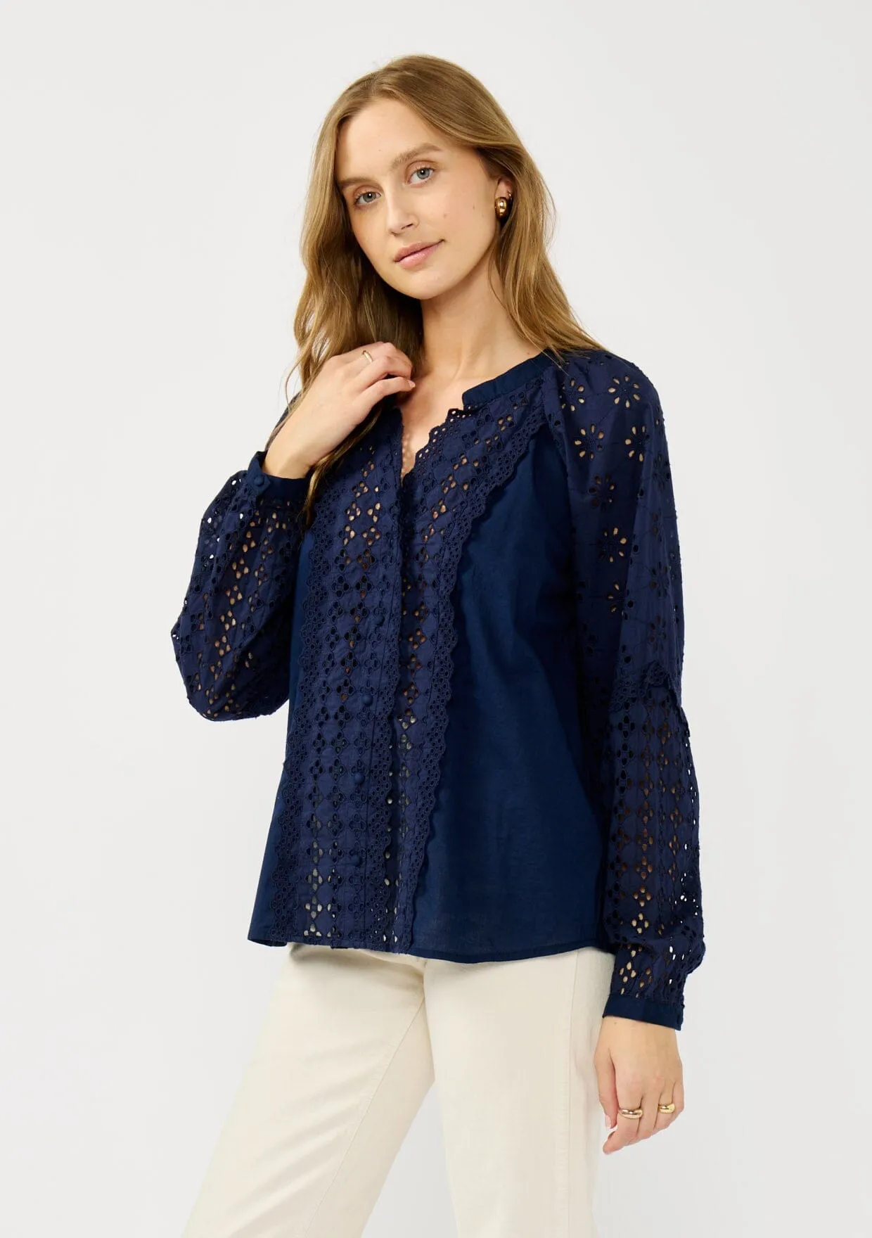 Joyce Eyelet Blouse sold by lovestitch product image thumbnail 2