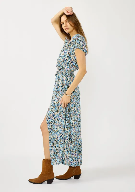 Quiet Garden Puff Sleeve Maxi Dress sold by lovestitch