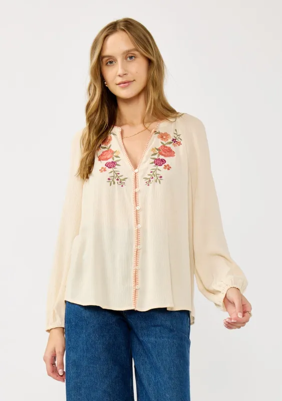 Desert Hideaway Embroidered Blouse sold by lovestitch