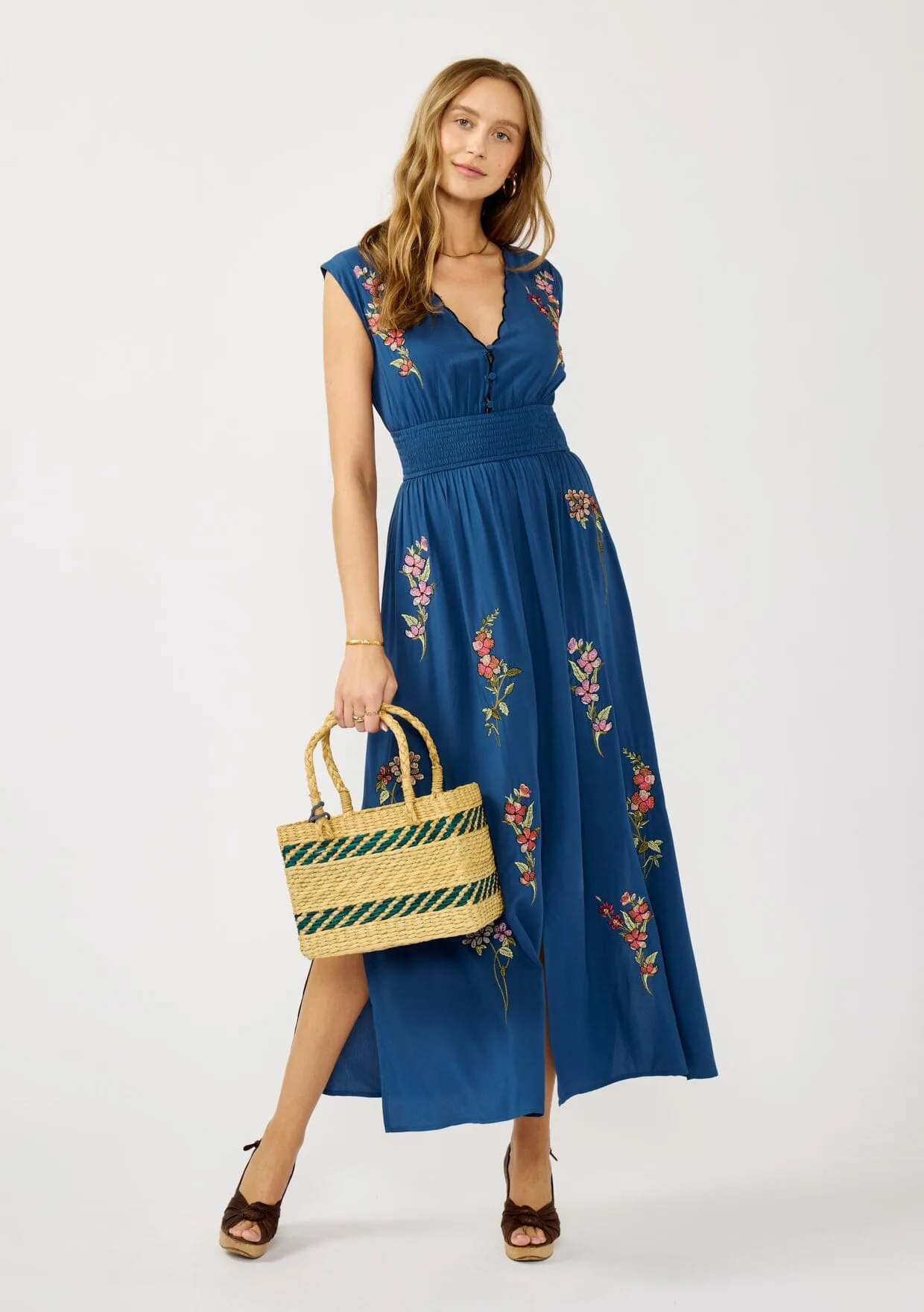 Darcey Embroidered Maxi Dress sold by lovestitch product image thumbnail 4