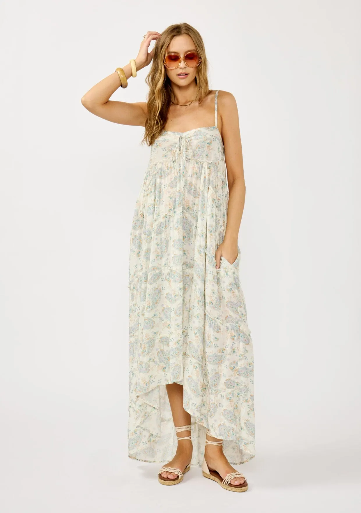 Del Mar Paisley Maxi Dress sold by lovestitch