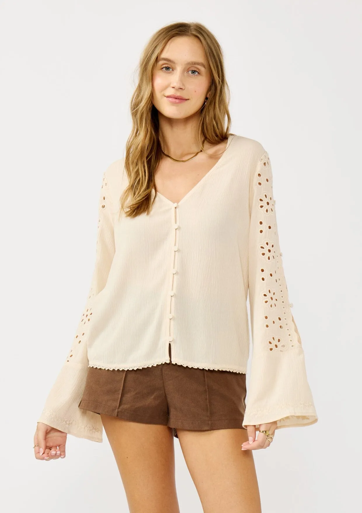 Ellie Bell Sleeve Blouse sold by lovestitch