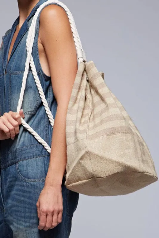 Elisa Nautical Sack Backpack sold by lovestitch