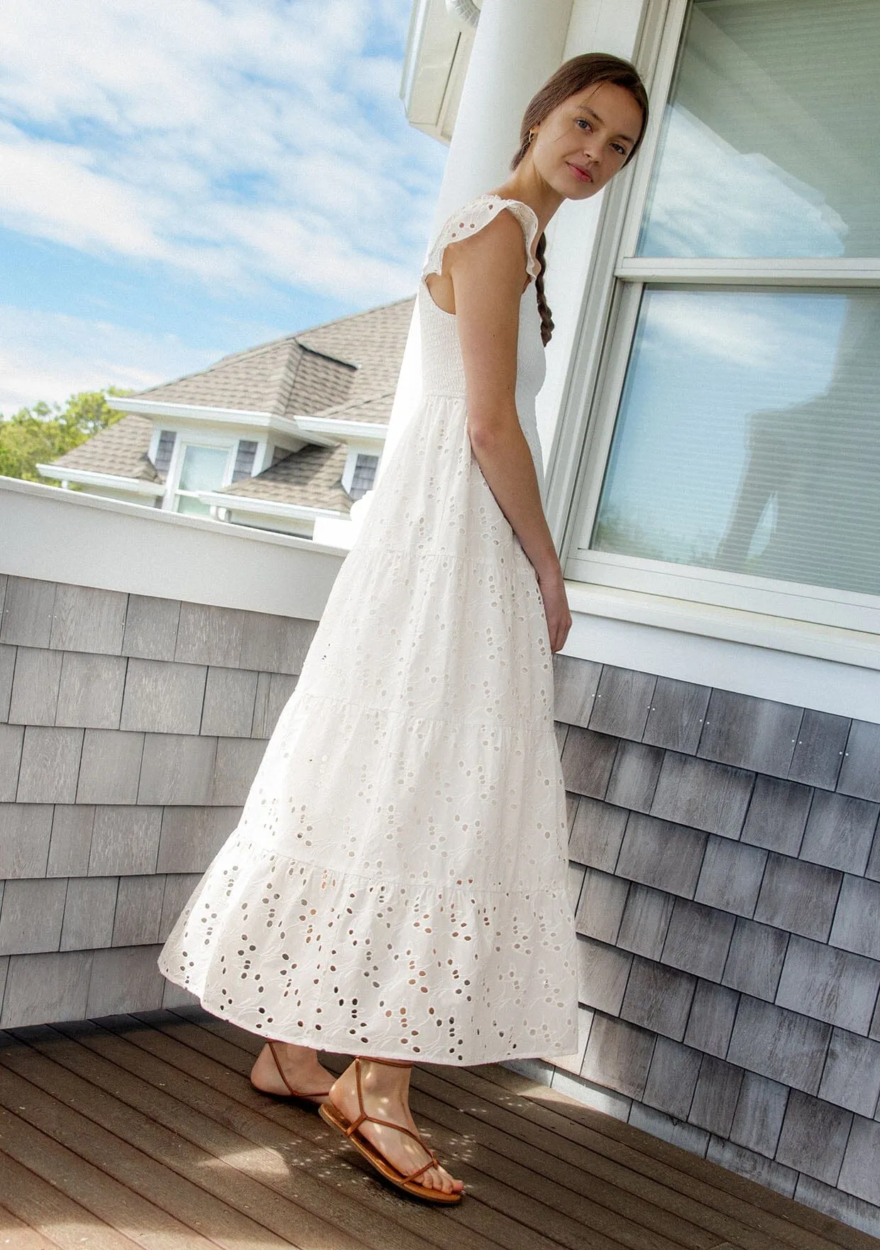 Flynn Smocked Maxi Dress sold by lovestitch product image thumbnail 2