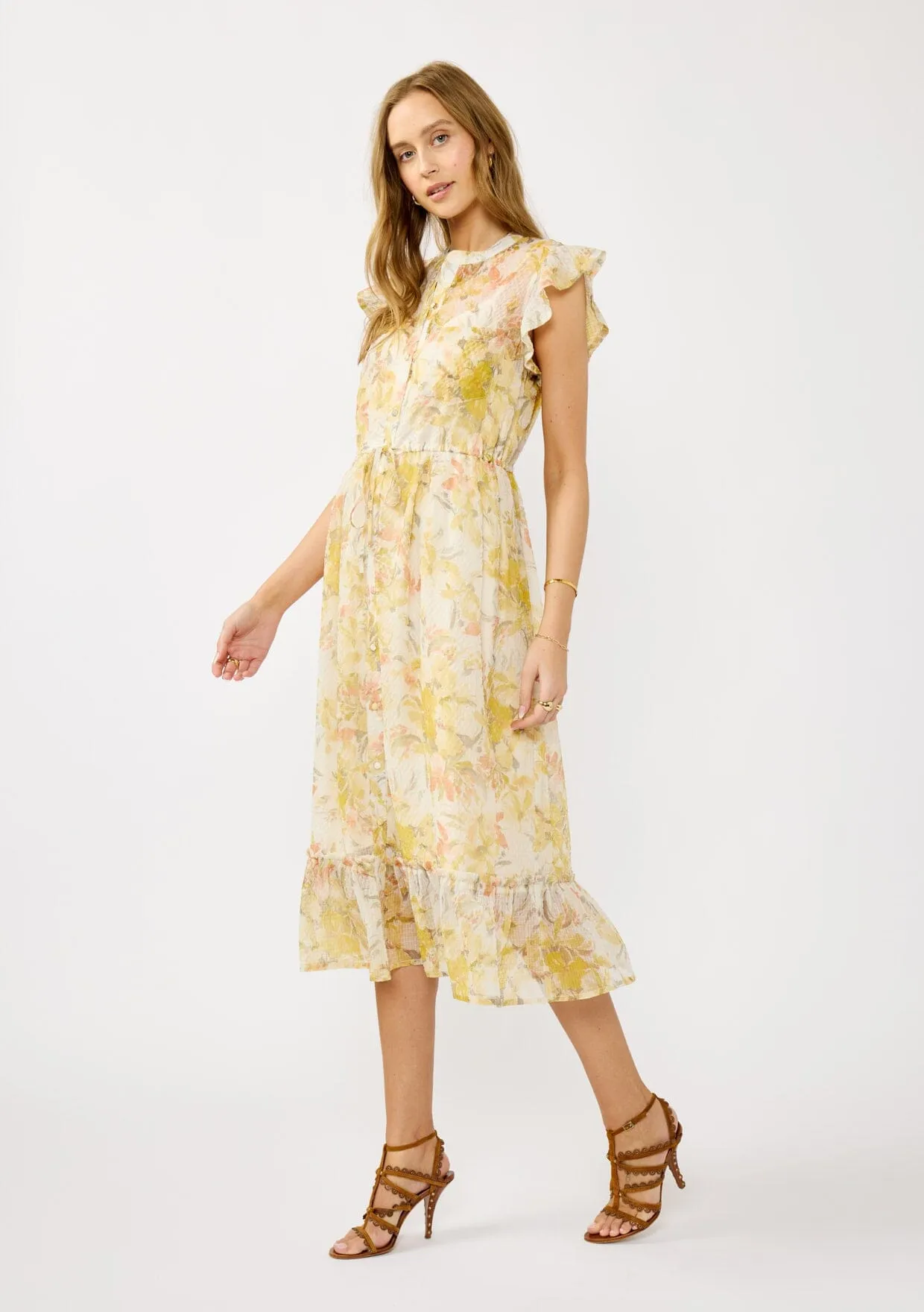 Estelle Floral Midi Dress sold by lovestitch