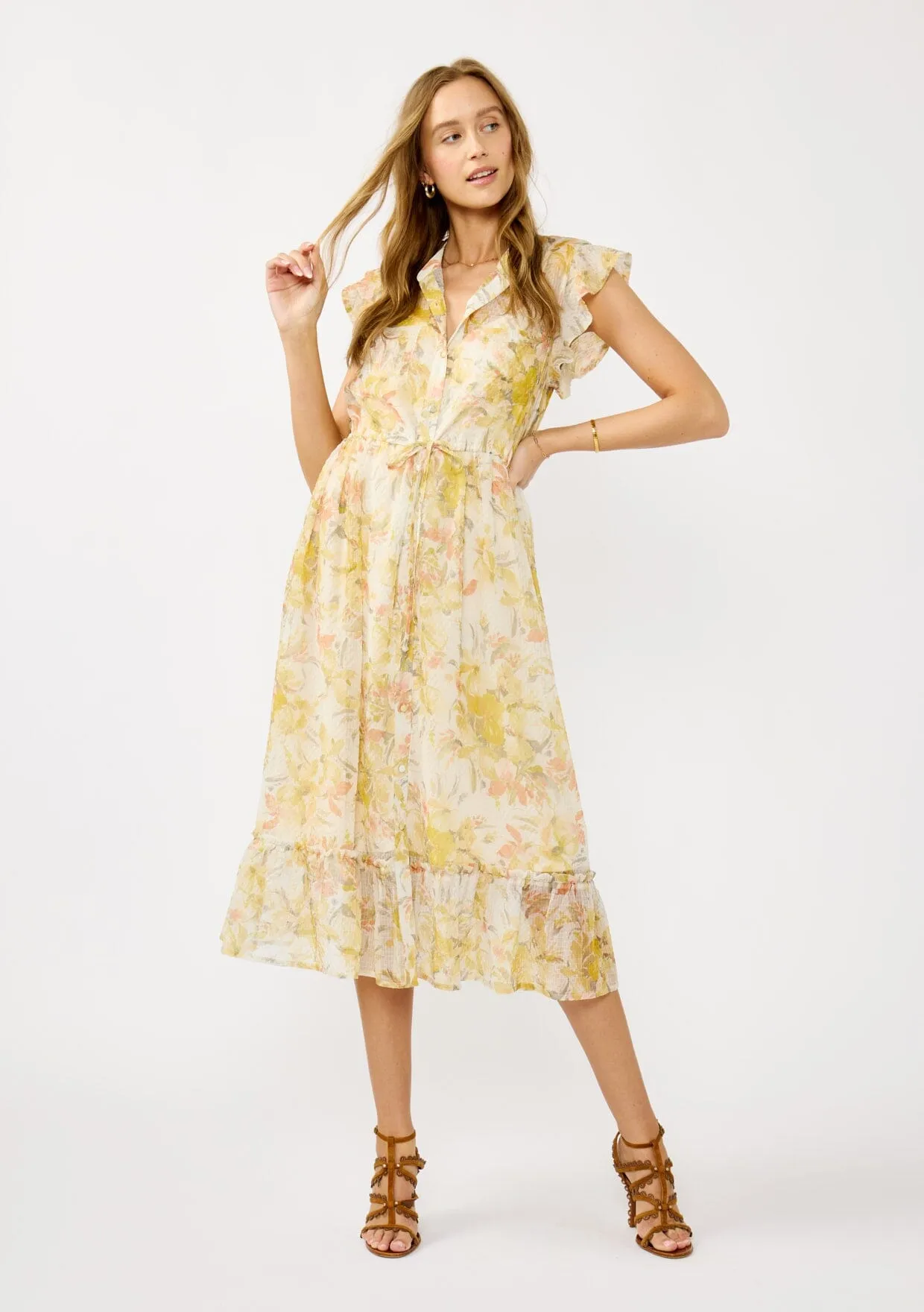 Estelle Floral Midi Dress sold by lovestitch product image thumbnail 4