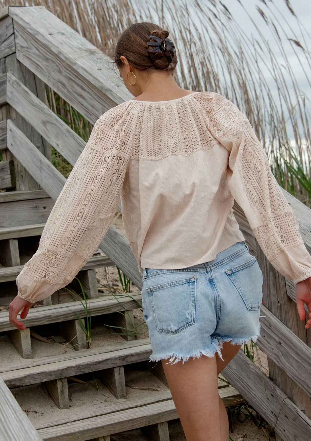 Theia Patchwork Lace Blouse sold by lovestitch product image thumbnail 2