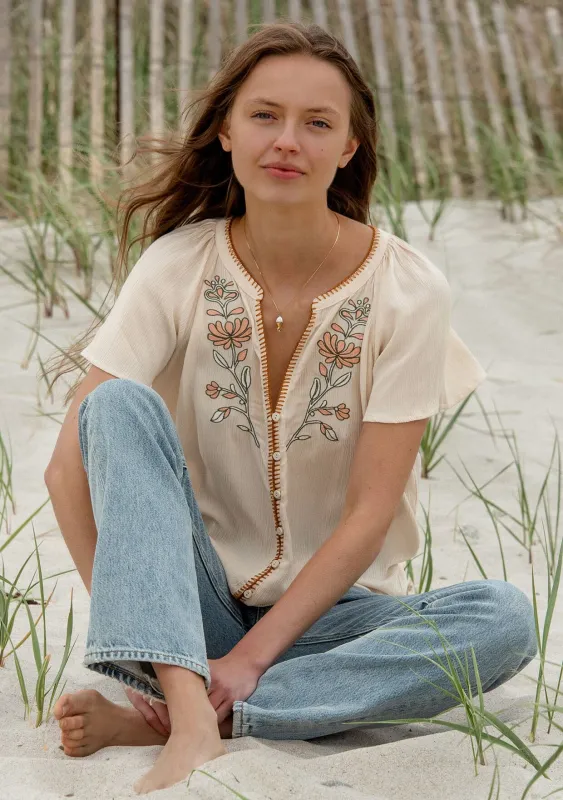 Kalia Embroidered Top sold by lovestitch